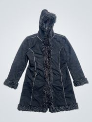 Miss Shilly Faux Fur Lined Hooded Coat