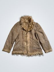 Brown Faux Fur Lined Jacket