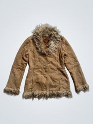 Atmosphere Kunstfellbesetzte Wildlederjacke