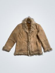 M&S MODE ウィメンズ フェイクファー トリム スエード ジャケット