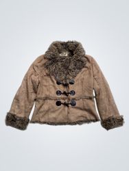 MOONLIGHT Women's Faux Fur Trimmed Jacket