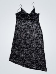 Black Dress with Swirl Pattern