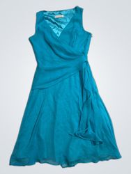 TEATRO Teal Wrap Dress