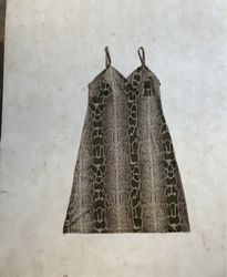 Easy Comfort Underwear Snake Print Slip Dress