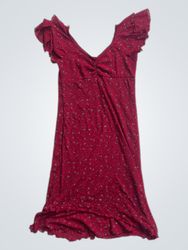 Classic Collection Red Floral Print Dress