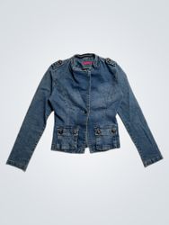 OOPS Denim Jacket with Embroidered Back