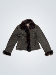 BENZENE Women's Fur Trimmed Jacket