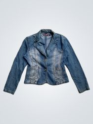 ONADO CLASSIC JEANS Denim Jacket with Eagle Embroi..
