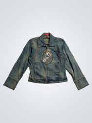 Senses Denim Jacket with Graphic