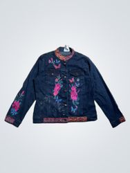 DG2 by Diane Gilman Embroidered Denim Jacket