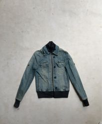 MNG Jeans Denim Bomber Jacket