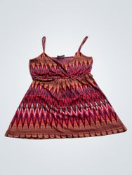 Yessica Women's Zigzag Print Spaghetti Strap Top