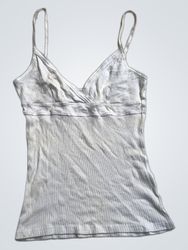 White Ribbed Camisole