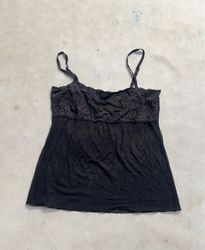 SASSY Black Lace Trim Camisole