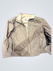 Columbia Khaki Zip-Up Jacket