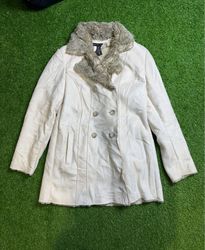 White Faux Fur Coat