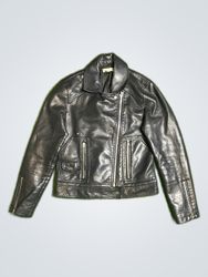Topshop Black Leather Jacket