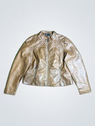Baccini Brown Leather Jacket