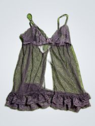 Victoria's Secret Black Lace Chemise