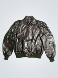 Cotrell & Hayes Leather Bomber Jacket