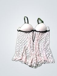 Linea Donatella Pink Lace Camisole