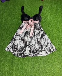 Village Galley Luxe Black and White Printed Slip D..