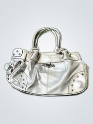 Kathy Van Zeeland Silver Studded Tote Bag
