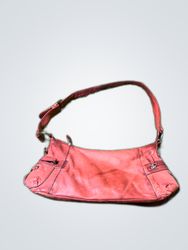 Stone Mountain Red Leather Shoulder Bag