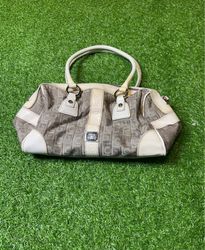 Liz Claiborne Grey Monogram Tote Bag