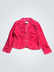 Red Leather Blazer