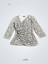 MSGM Printed Wrap Blouse