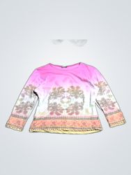 LIA Pink Floral Long Sleeve Top