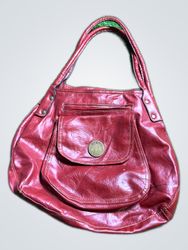 Red Leather Tote Bag