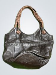 The Sak Brown Leather Tote Bag
