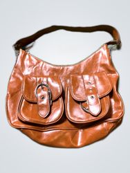 Emilie M Brown Leather Hobo Bag