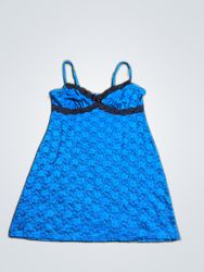 George Blue Lace Mini Dress