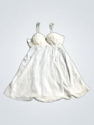 Dentelle Lace Trim Slip Dress