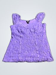 Studio 1940 Purple Lace Camisole Top