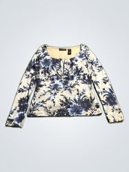 Liz Claiborne Printed Long Sleeve Blouse