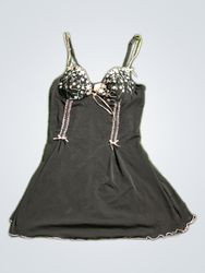 Unbranded Black Lace Slip Dress