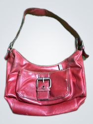 Emilie M. Red Leather Hobo Bag