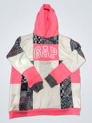 Upcycled GAP Patchwork Hoodie