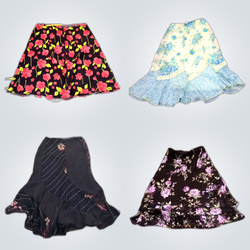 Y2k skirt & lace tops