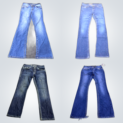 Y2k secy flared jeans