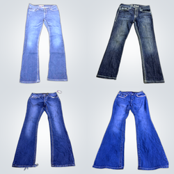 Y2k secy flared jeans