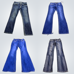 Y2k secy flared jeans