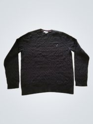 Tommy Hilfiger Black Cable Knit Sweater