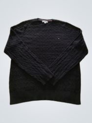 Tommy Hilfiger Black Cable Knit Sweater