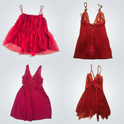 2 Red baby doll