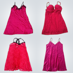 Y2K slip dress Red color